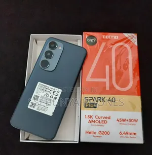 New Tecno Spark 40 Pro+ 256 GB Black