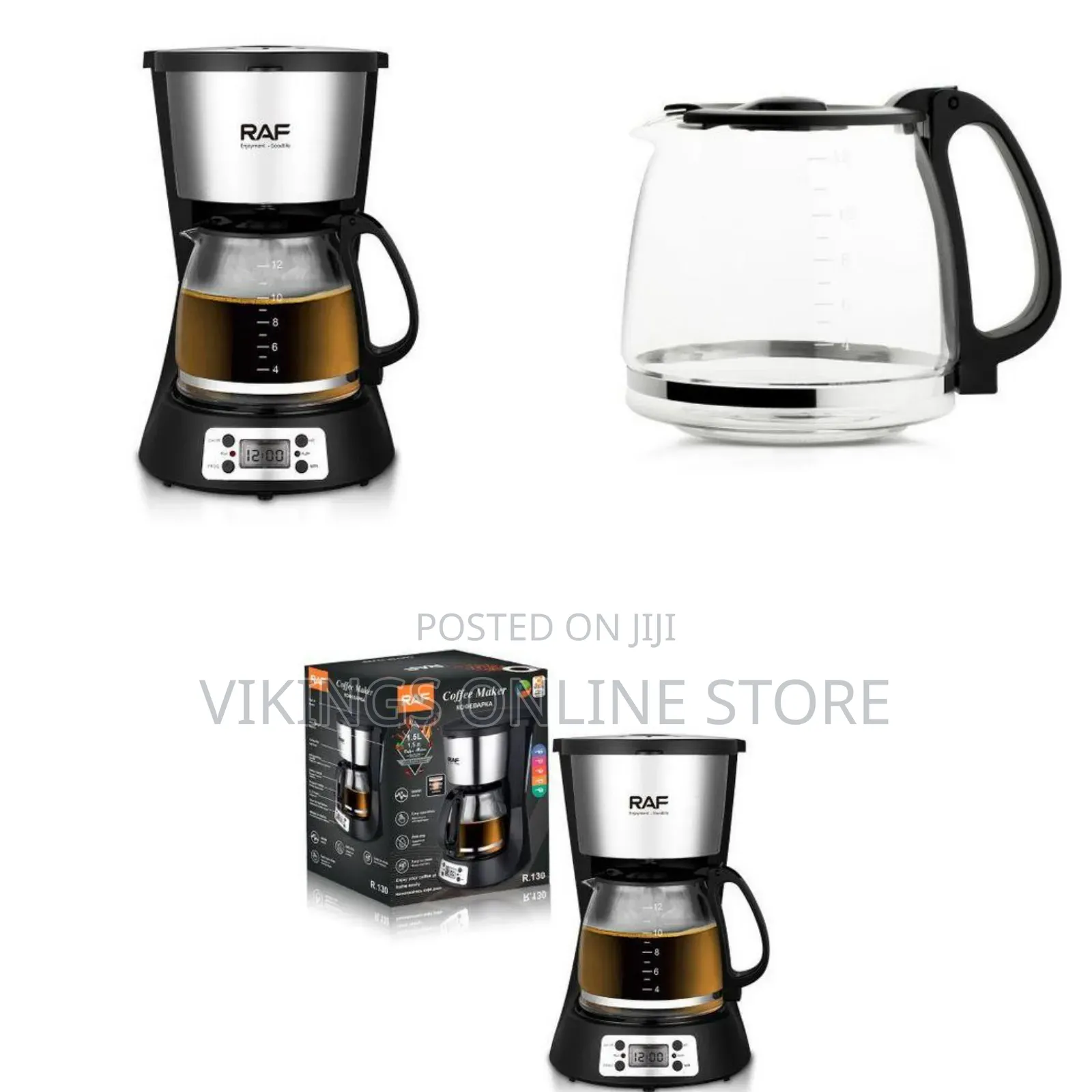 RAF New Digital Glass Display 1.5L Coffee Drip Espresso Coffee