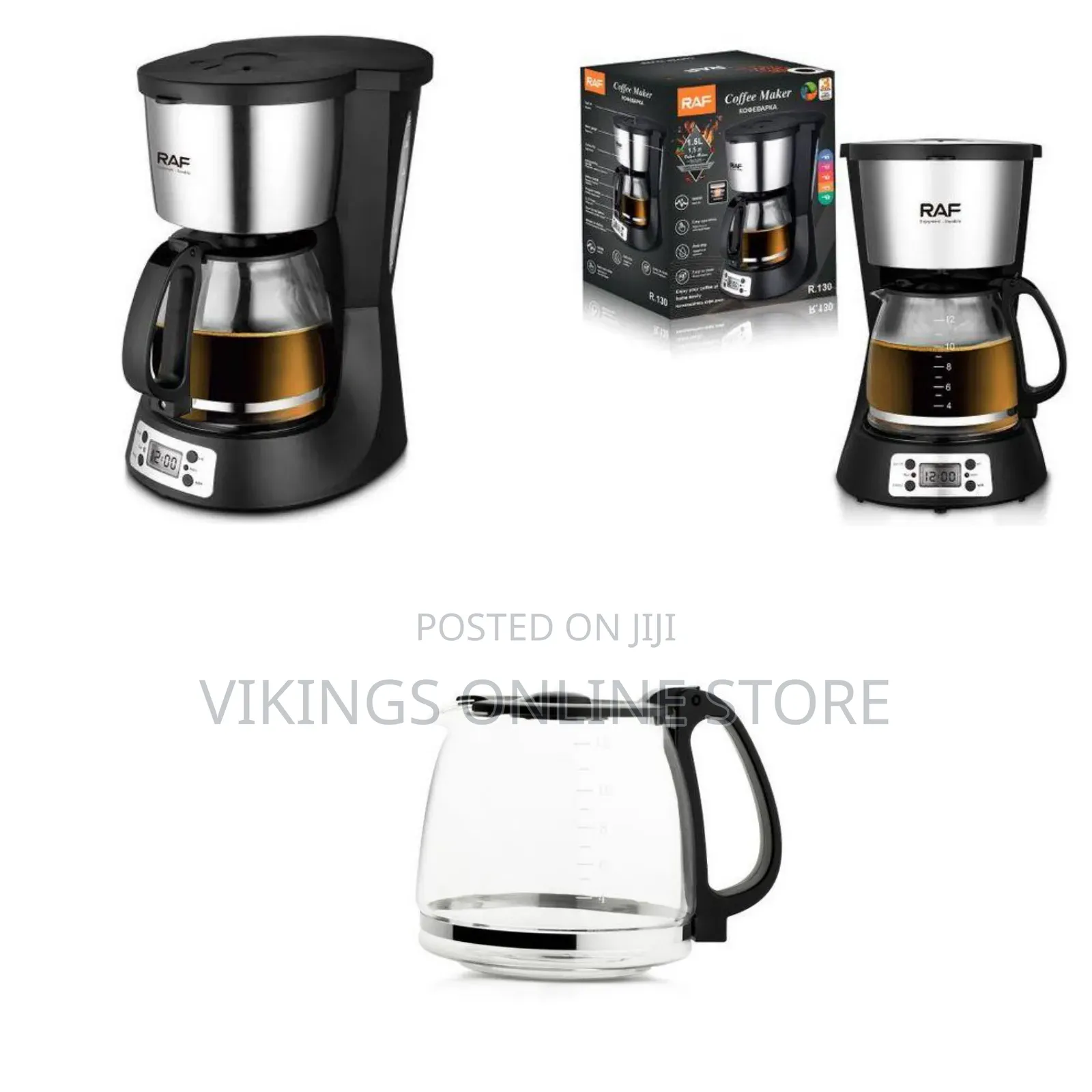 RAF New Digital Glass Display 1.5L Coffee Drip Espresso Coffee