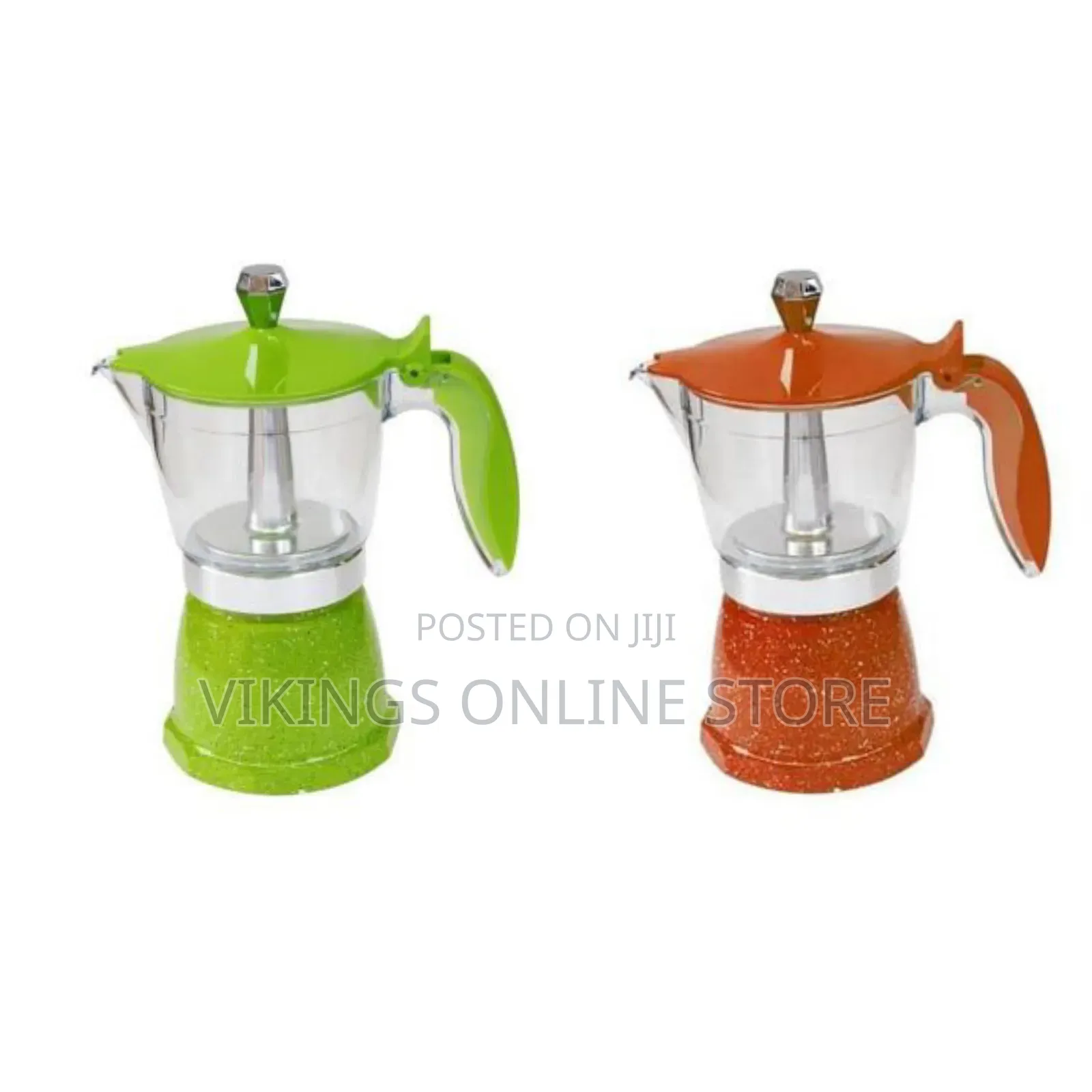 6 Cup Marble Stainless Steel Caffettiera 3 Tazze Espresso Stove