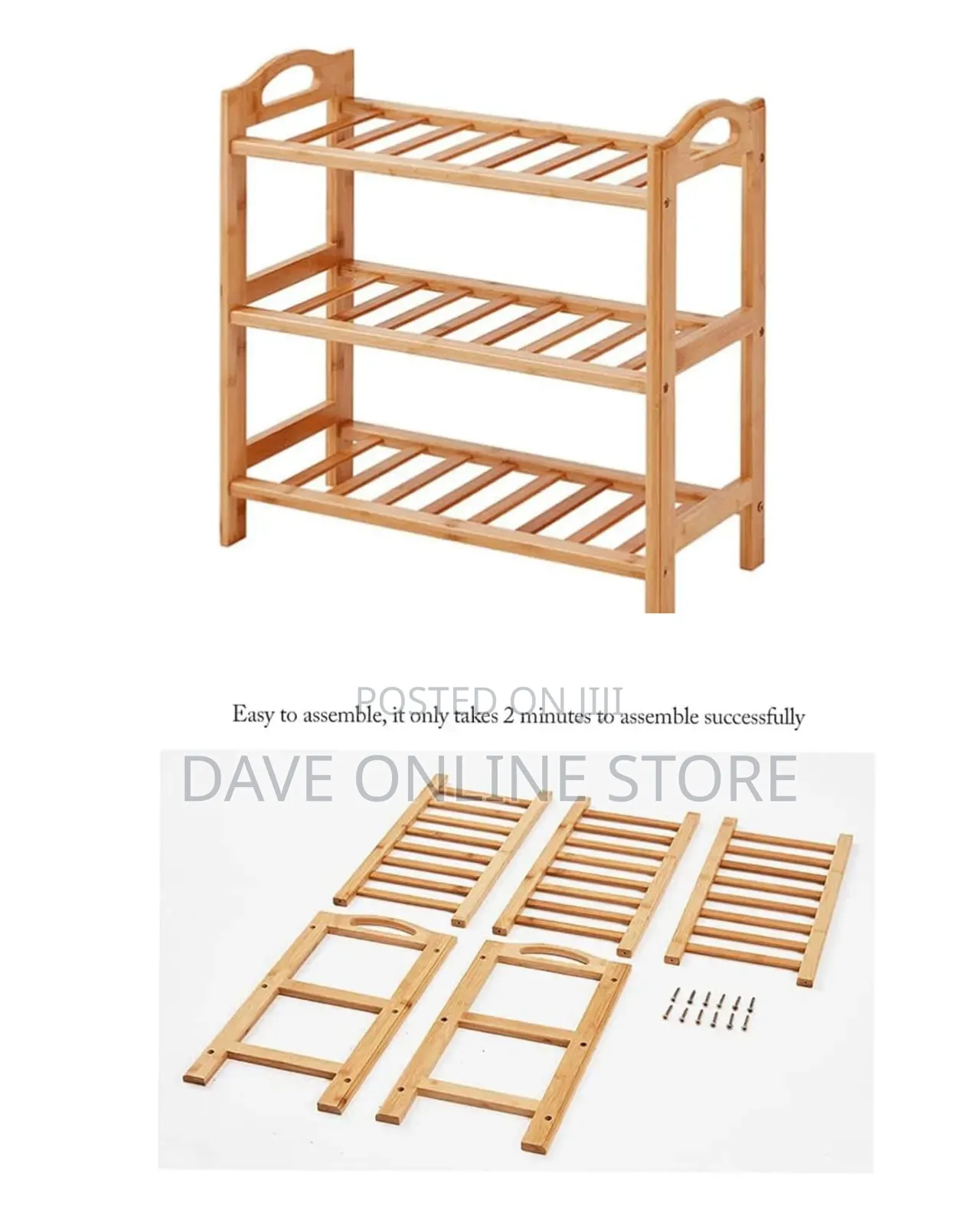 Simple Wooden Durable Freestanding Shoe Racks