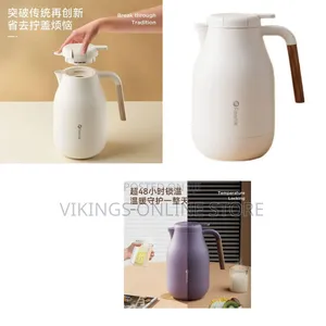 2000ml Thermos Flask Thermal Carafe Tabletop Pot, Thermal Tea Pot