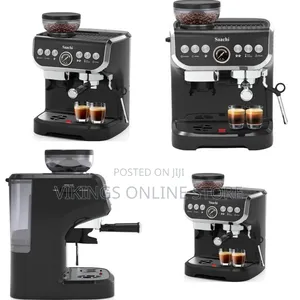 Saachi 19 Bar High Pressure Pump Coffee Maker Machine 2 Litre- Black