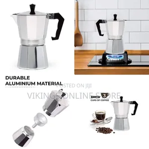 Coffee Maker Moka Pot Top Expresso Latte Stove Percolator 6 Cups 300ML
