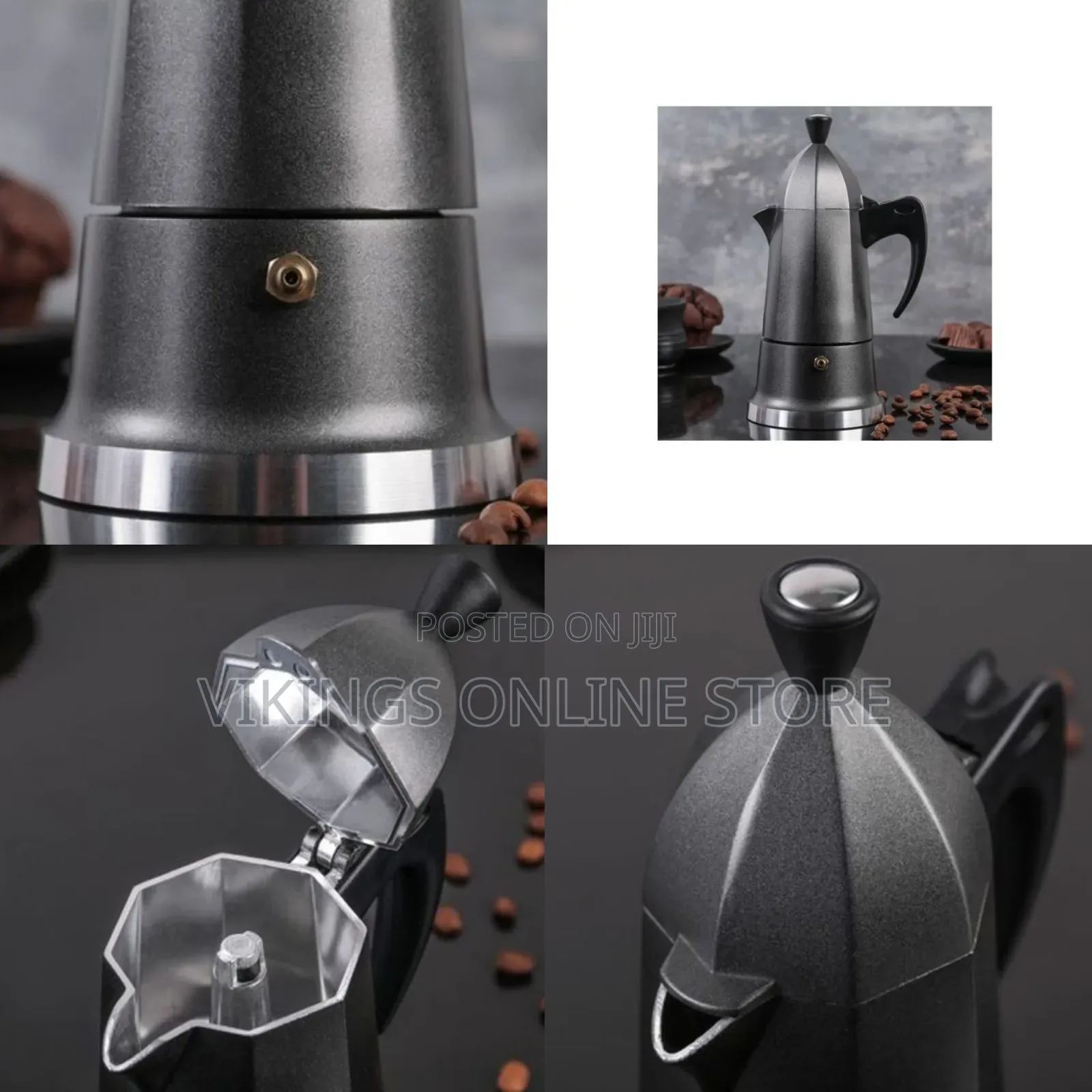 Stovetop Cafe Espresso Maker 6 Cup Moka Pot Percolator Coffee Maker