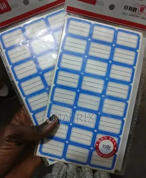 Label Stickers Used for Classification, Marking, and Pricing Items.