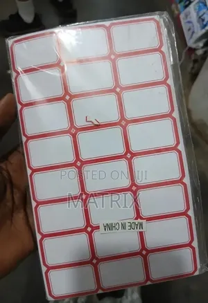 Label Stickers Used for Classification, Marking, and Pricing Items.
