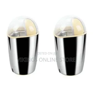 200W Visual Plastic Lid Electric Spice Nuts Coffee Grinder, Silver