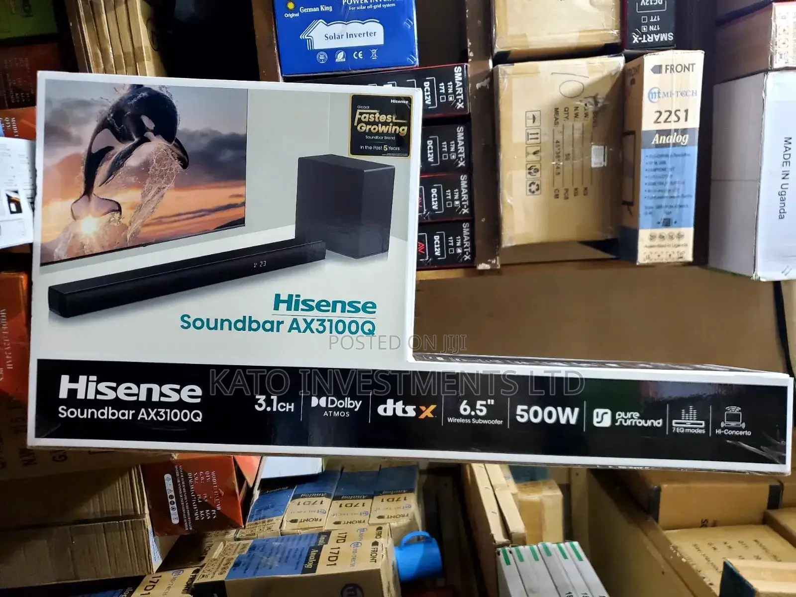 Hisense AX3100Q, a 3.1-Channel Dolby Atmos Soundbar System 500W
