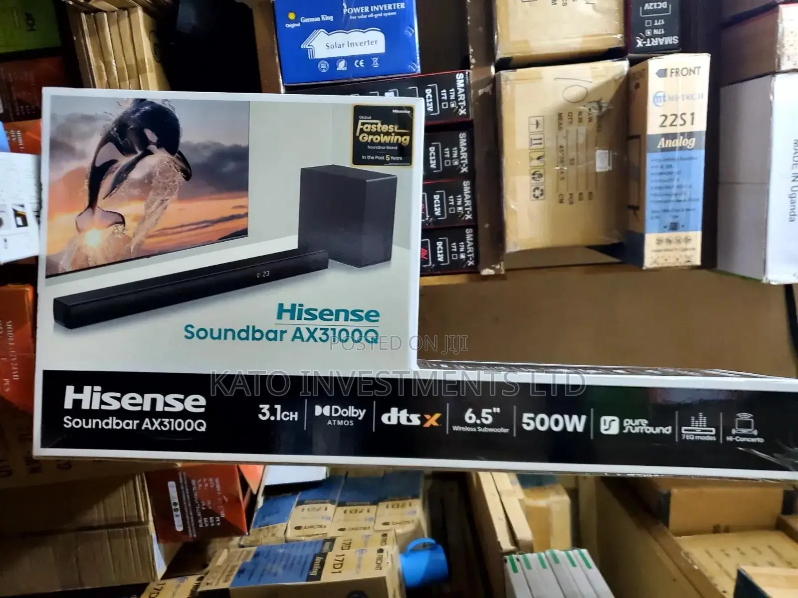 Hisense AX3100Q, a 3.1-Channel Dolby Atmos Soundbar System 500W