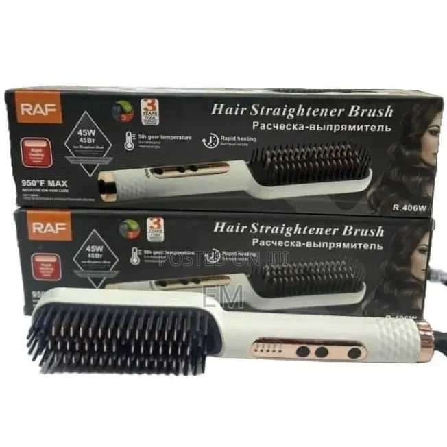 RAF Hair Straightener Brush (Model R.406W).