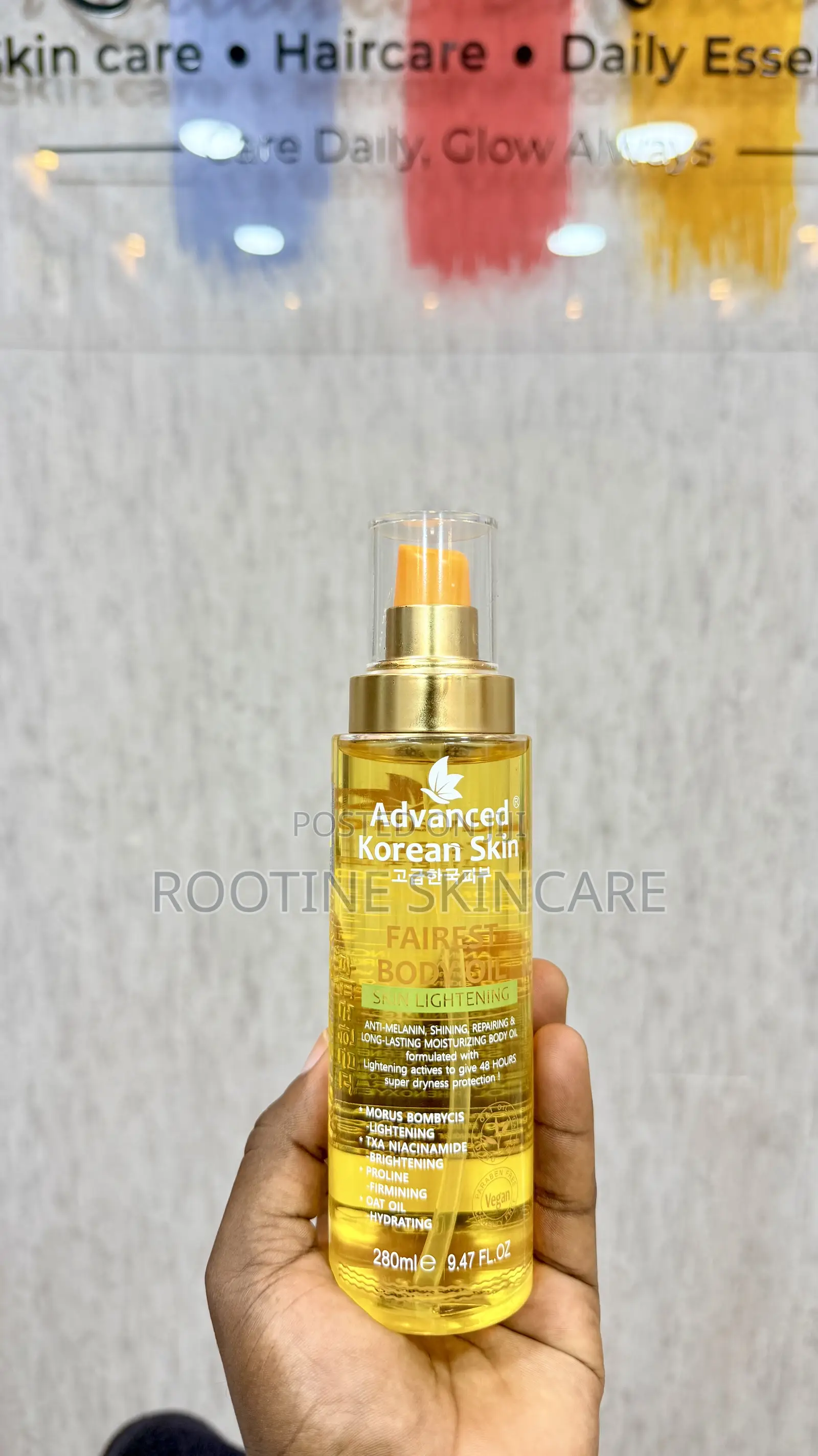 Advanced Korean Skin Lightening Fairest Oil for Even Skin Tone