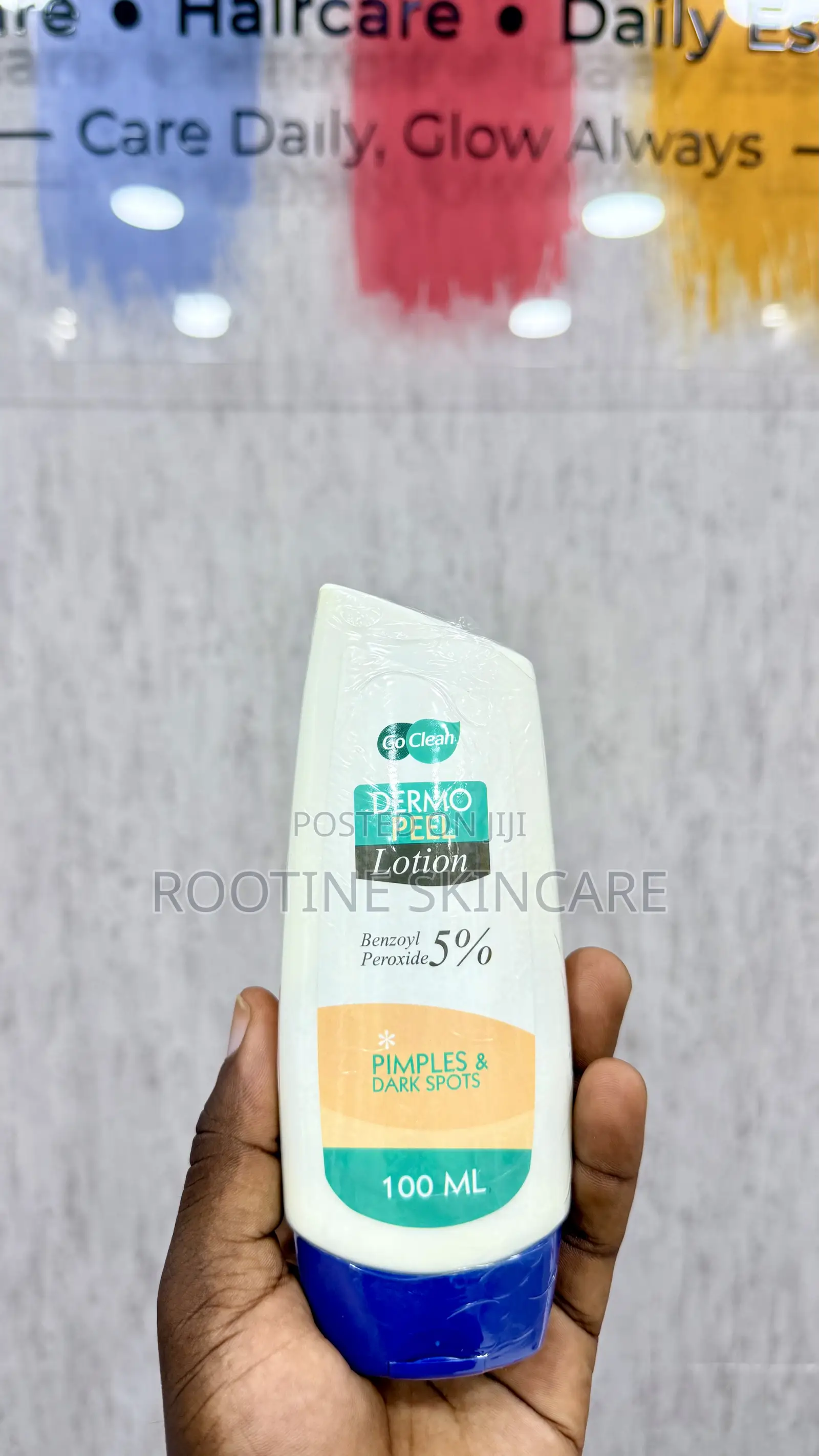 Go Clean Dermo Peel Lotion With 5% Benzoyl Peroxide for Body Acne