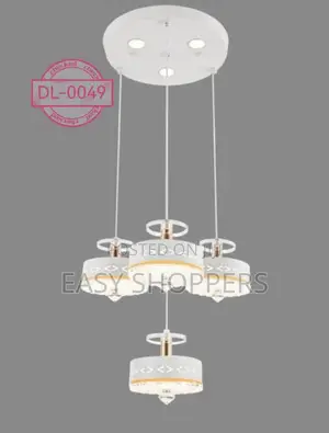 Modern 4-in-1 Chandelier With Cylindrical Shades House Decoration
