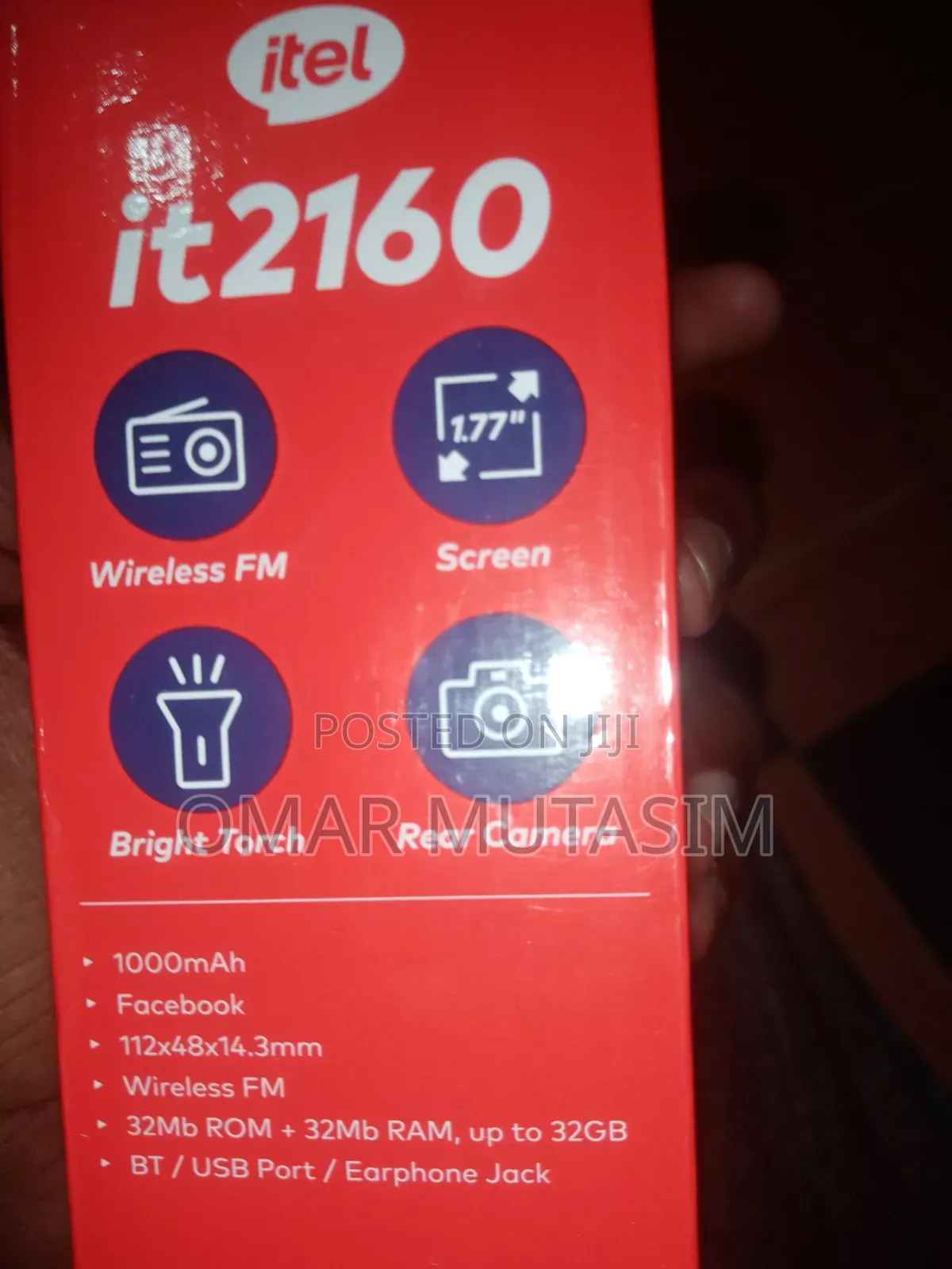 New Itel it2160 Black