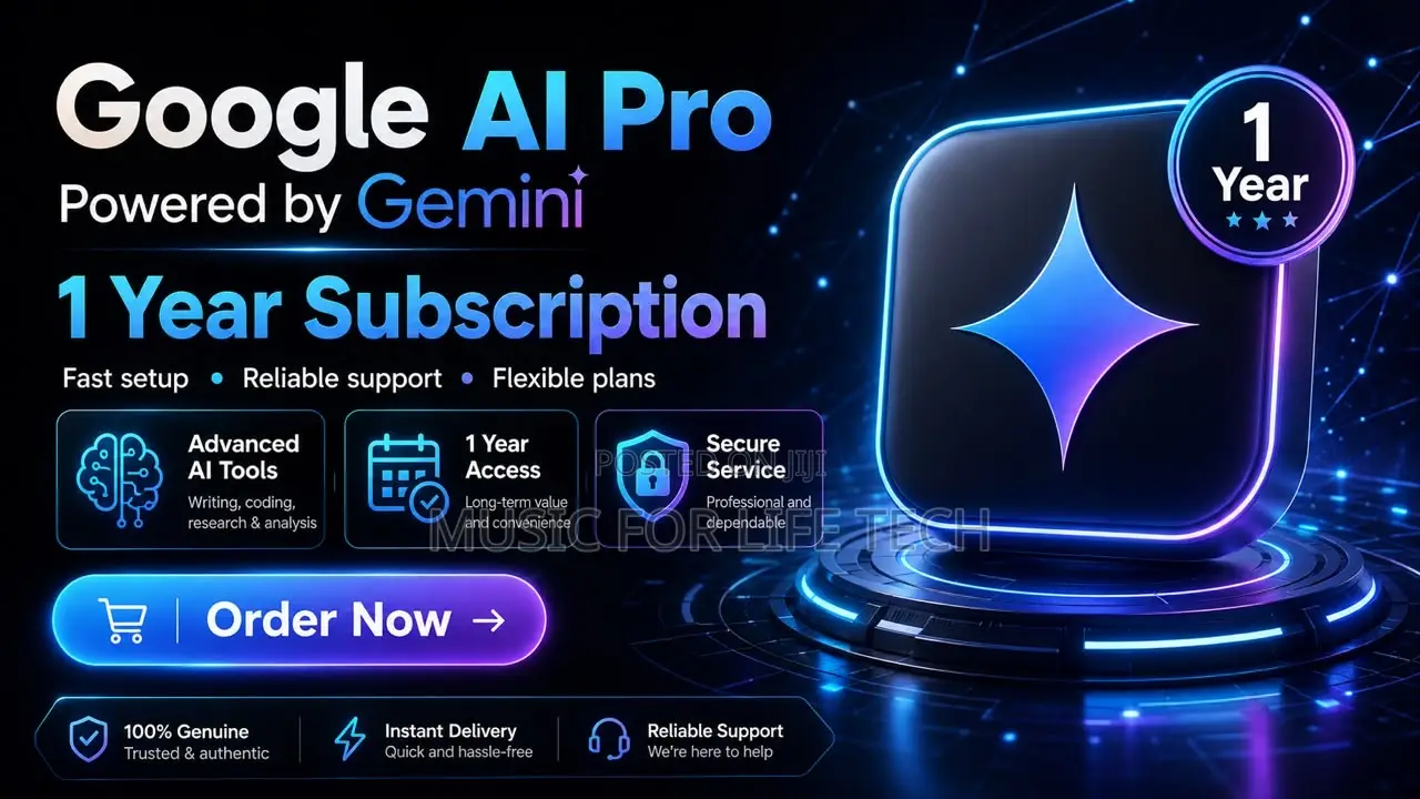Google AI Pro (Gemini) Subscription – 1 Year