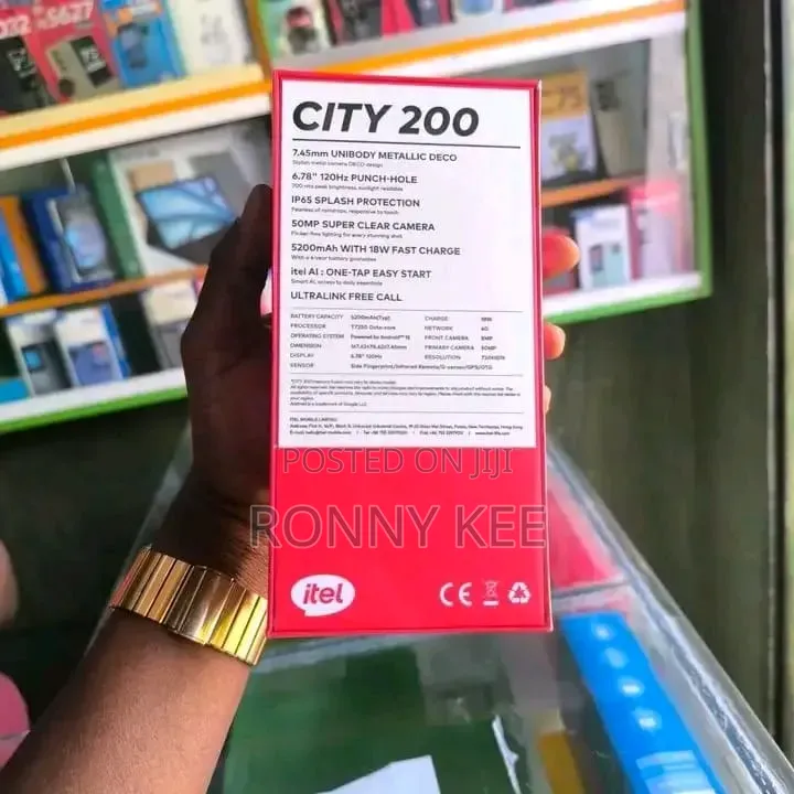 New Itel City 200 128 GB Gray
