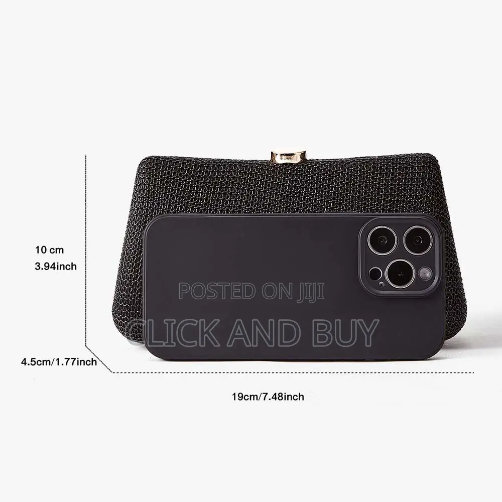 Evening Clutch Bag - Black
