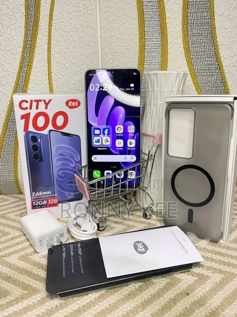 New Itel City 100 128 GB Pink