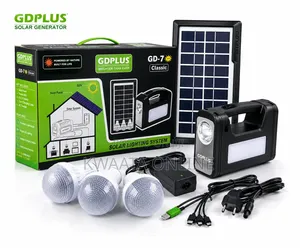GD7 Plus Solar Lighting System, Portable All-in-One Solar Kit