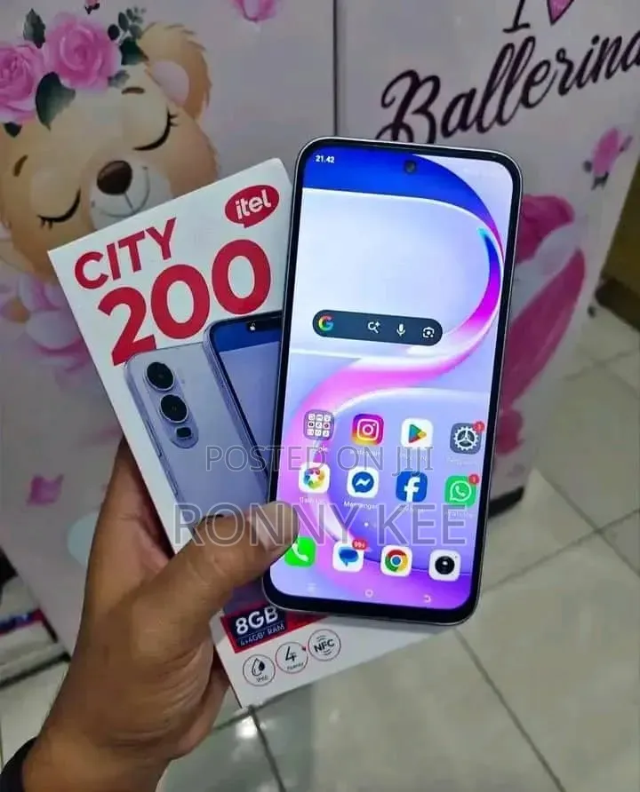 New Itel City 200 128 GB Gold