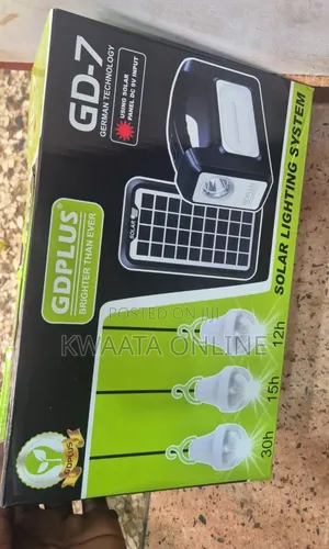 GD7 Plus Solar Lighting System, Portable All-in-One Solar Kit