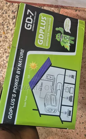 GD7 Plus Solar Lighting System, Portable All-in-One Solar Kit