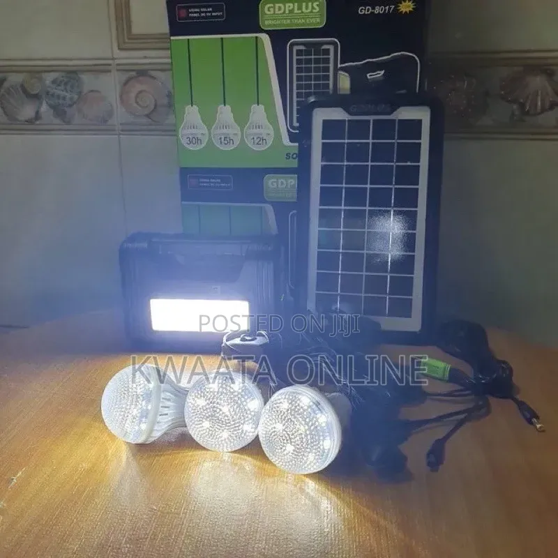 GD7 Plus Solar Lighting System, Portable All-in-One Solar Kit