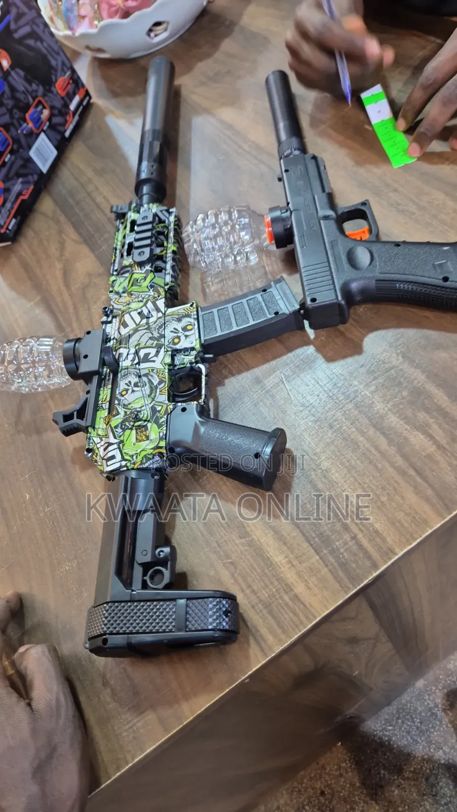 Tactical Gel Blaster Toy Gun With Hopper Magazine Water Bead Blaster