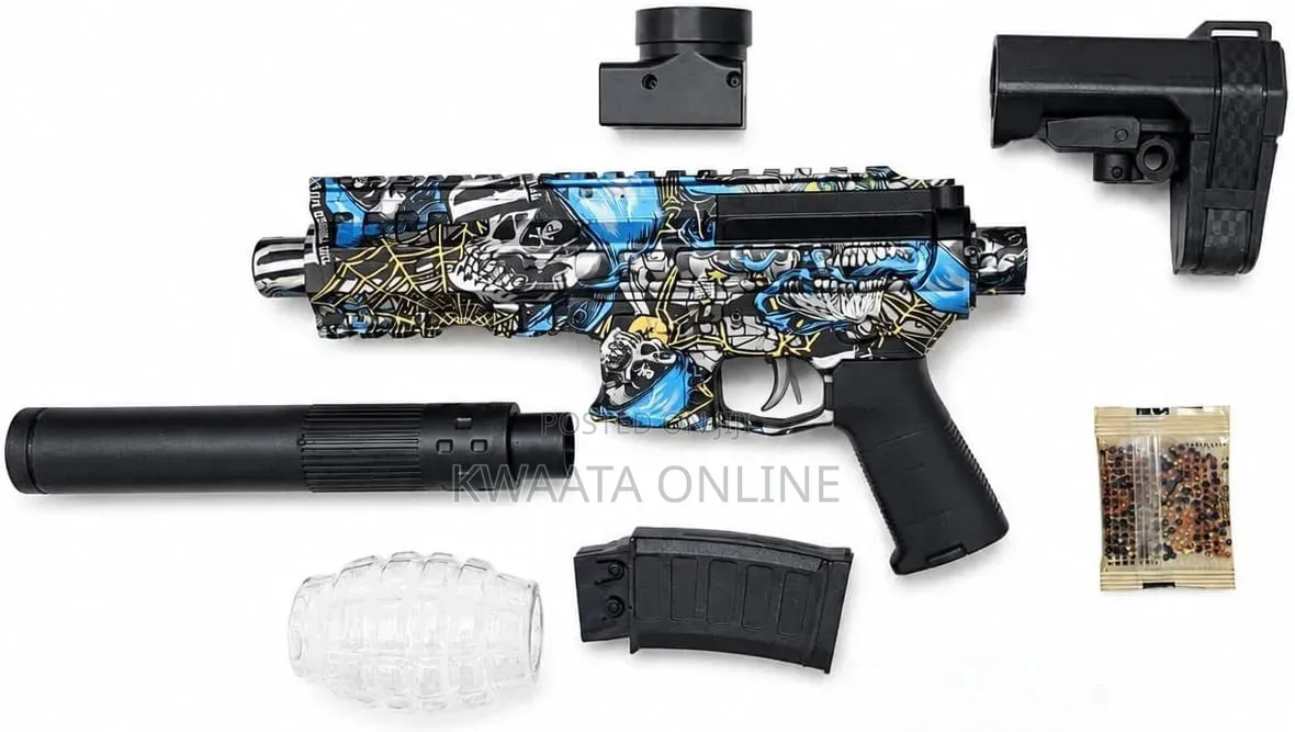 Tactical Gel Blaster Toy Gun With Hopper Magazine Water Bead Blaster