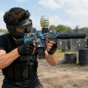Tactical Gel Blaster Toy Gun With Hopper Magazine Water Bead Blaster