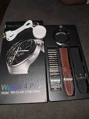 HainoTeko Watch 4 Pro Amoled Smartwatch (Hainoteko Rw32) BROWN
