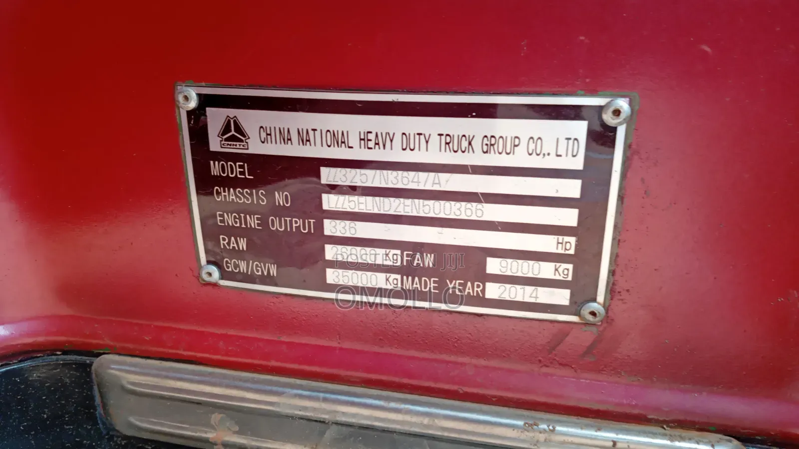 Sinotruck Tractor Head HP336