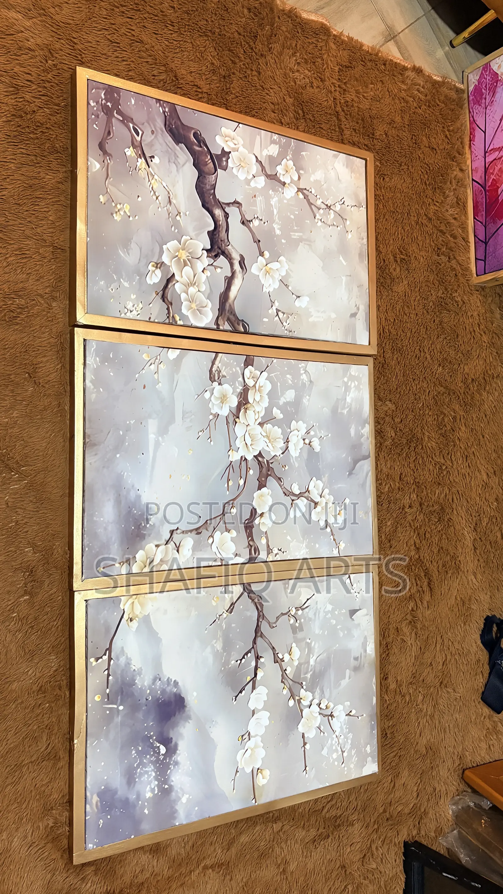 Chinese Plum Blossom Original Art Framed Canvas Wall Painting