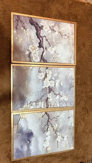Chinese Plum Blossom Original Art Framed Canvas Wall Painting