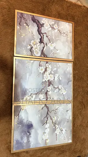 Chinese Plum Blossom Original Art Framed Canvas Wall Painting