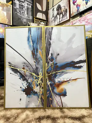 100cm X100xcm Original Abstract Art Framed Famed