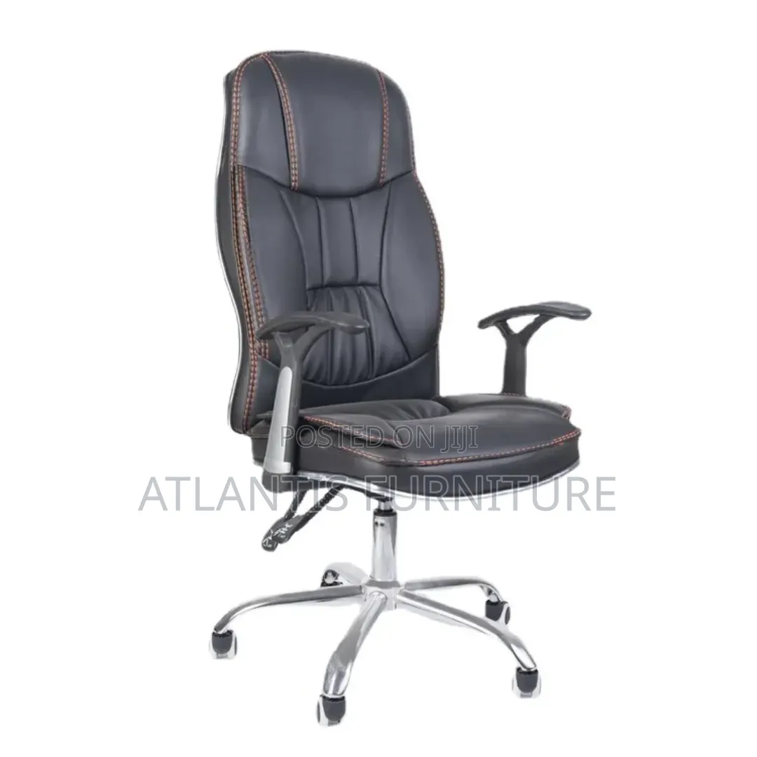 Office Recliner Chair Brown Thread