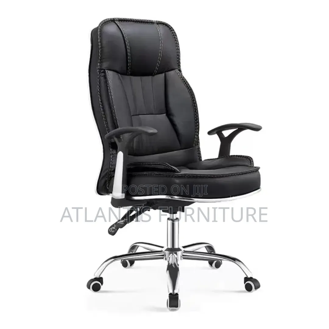 Office Recliner Chair Brown Thread