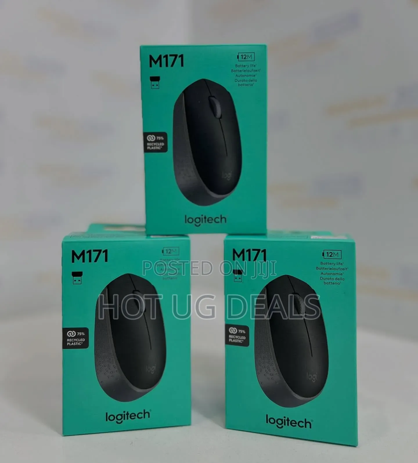 Logitech M171 Wireless Optical Mouse – Black