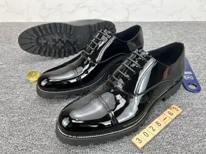 Original Franco Banetti Shiny Black Patent Leather Cap Toe Shoes