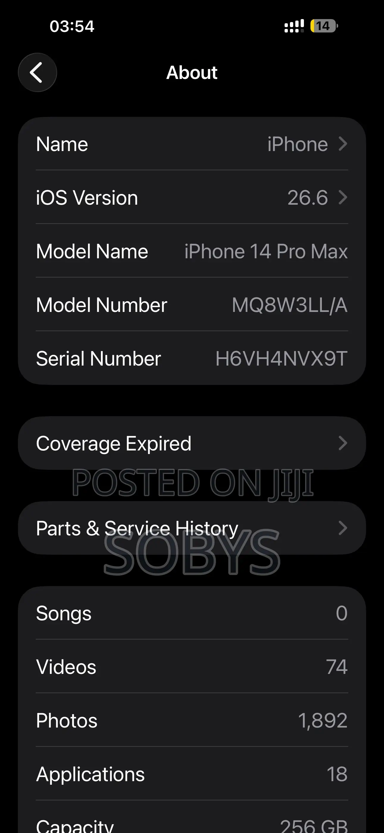 Apple iPhone 14 Pro Max 256 GB Gray