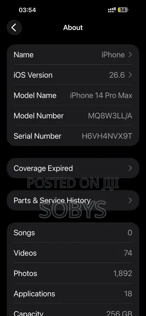 Apple iPhone 14 Pro Max 256 GB Gray