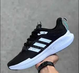 Original Black/White Adidas Alpha Bounce Lightweight Running Shoes
