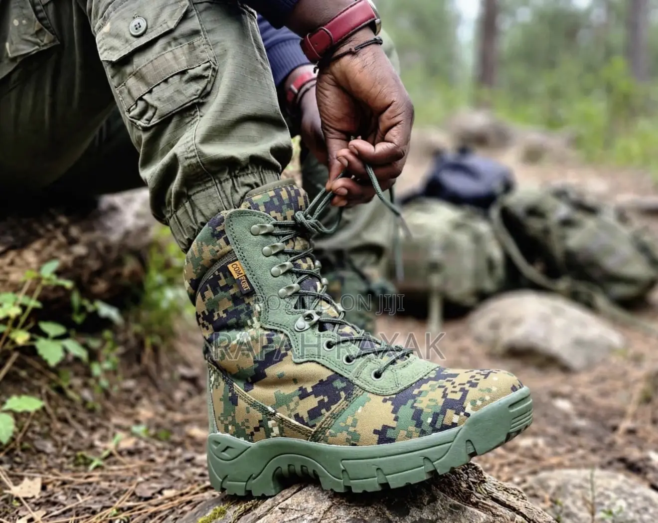 Original Men’S Comfort High Top Camouflage Military Desert Boots