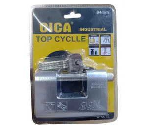 CICA 94mm Rectangular Padlock - Hardened Solid Steel