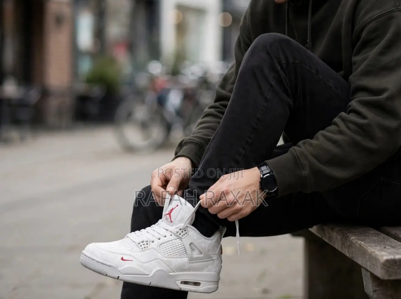 Original Jordan 4 Retro “Grey Mamba” Nigel Sylvester X Bike Sneakers