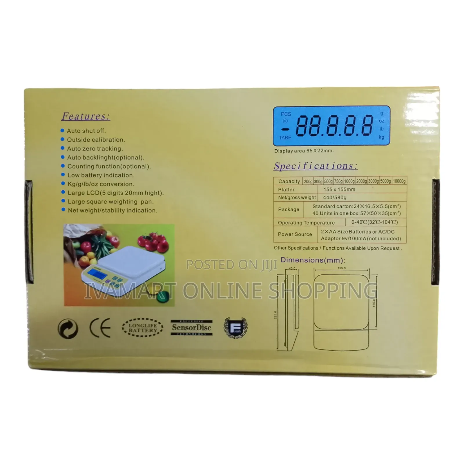 SF- 400A Electronic Compact Scale - Multifunctional ( 10kgs)