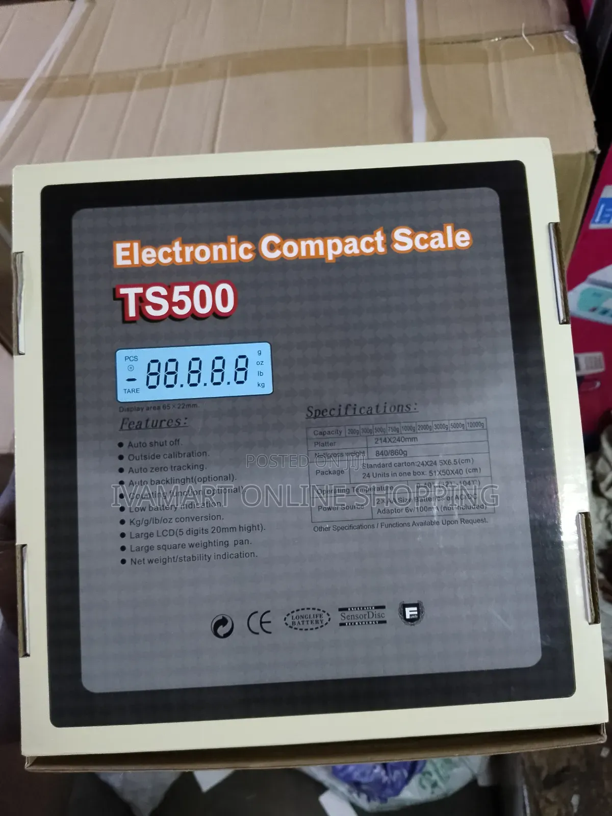 TS-500 Electronic Compact Scale - Digital Scale ( Up to 30kgs)