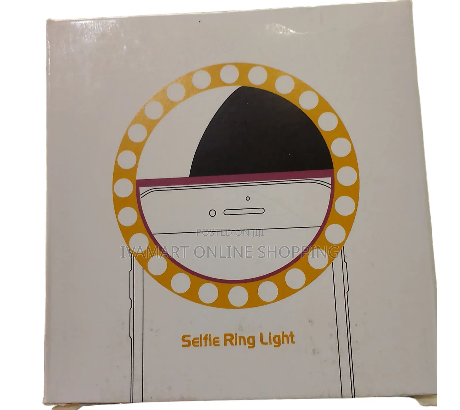 Mobile Phone Selfie Ring Light - Place on Top of Phone